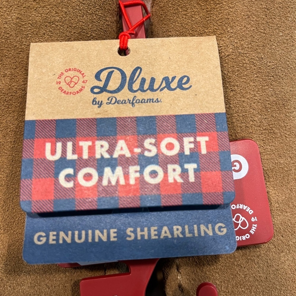 NWT Dearfoam Deluxe Slippers Genuine Sherling - Picture 4 of 5